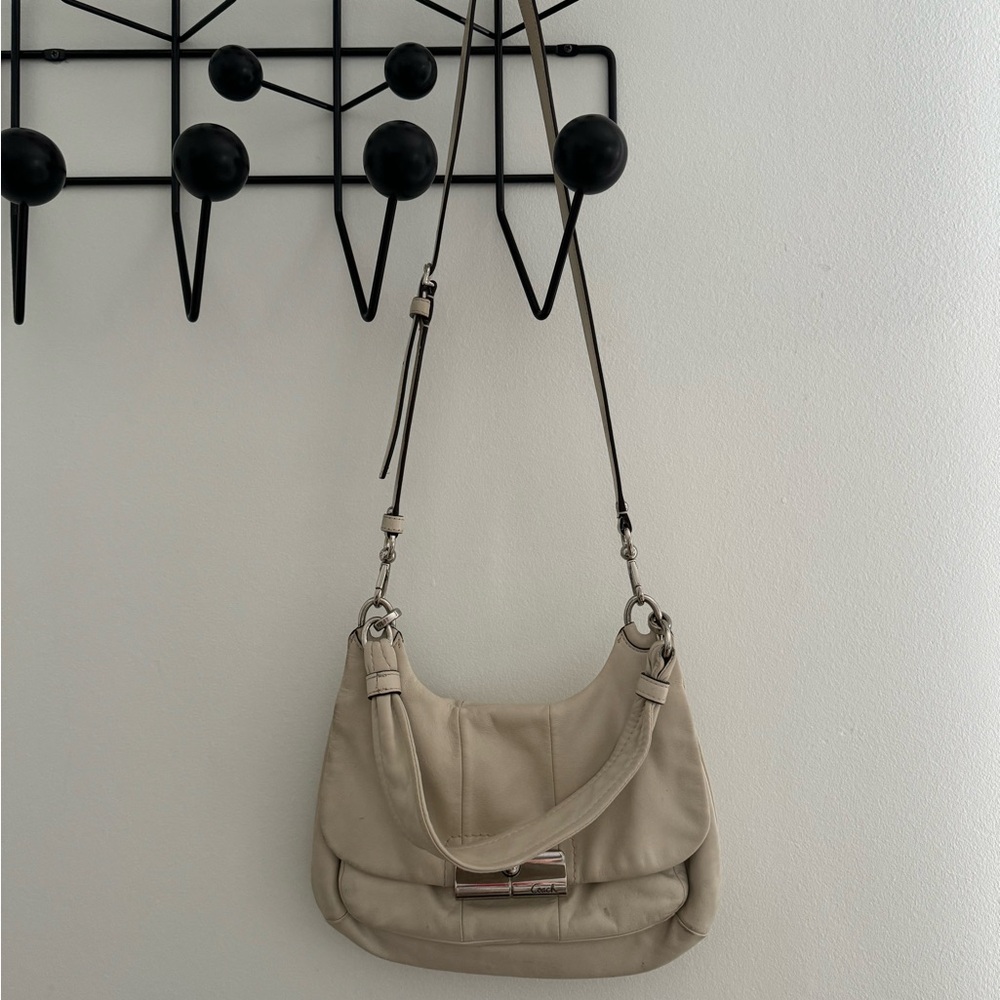 Coach Kristin convertible cream leather shoulder bag - Picture 3 of 11